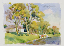 Lake Hiawatha painting